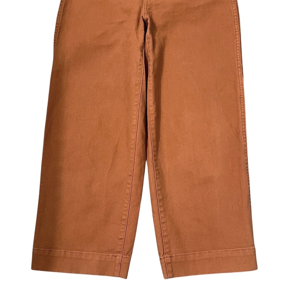 Madewell Curvy Slim Emmett Wide Leg Crop‎ Pants in Warm Nutmeg Size 25 - Picture 7 of 10